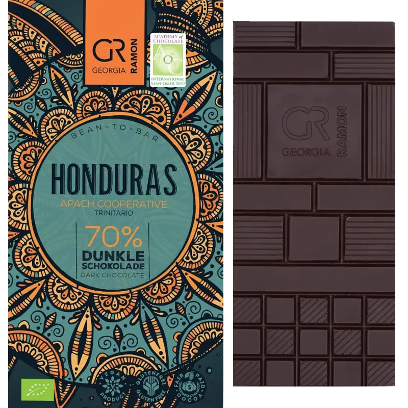GEORGIA RAMON | Dunkle Schokolade »Honduras« 70% | 50g Schokolade mit 70% Kakao aus Honduras von Georgia Ramon