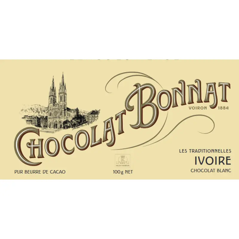 BONNAT Weiße Schokolade | Chocolat »Ivoire« blanc | 100g Weiße Schokolade Ivoire blanc  von Bonnat