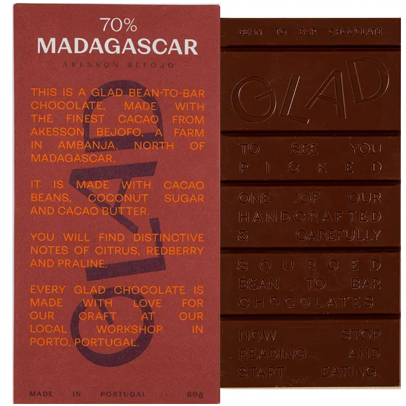 Schokolade Madagascar Akessons Befojo von Glad Portugal