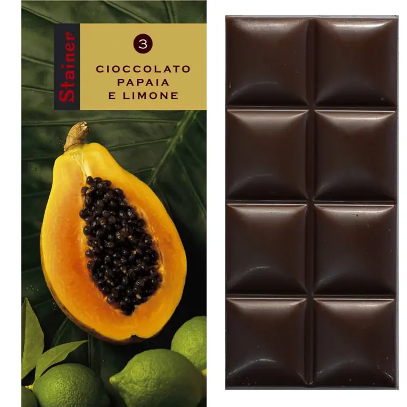 Papaya Limone  italienische Schokolade von Stainer 