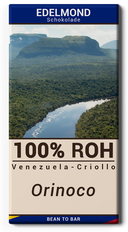 EDELMOND Rohschokoladen | Kakaomasse Venezuela »Criollo Orinoco« 100% | 73g 