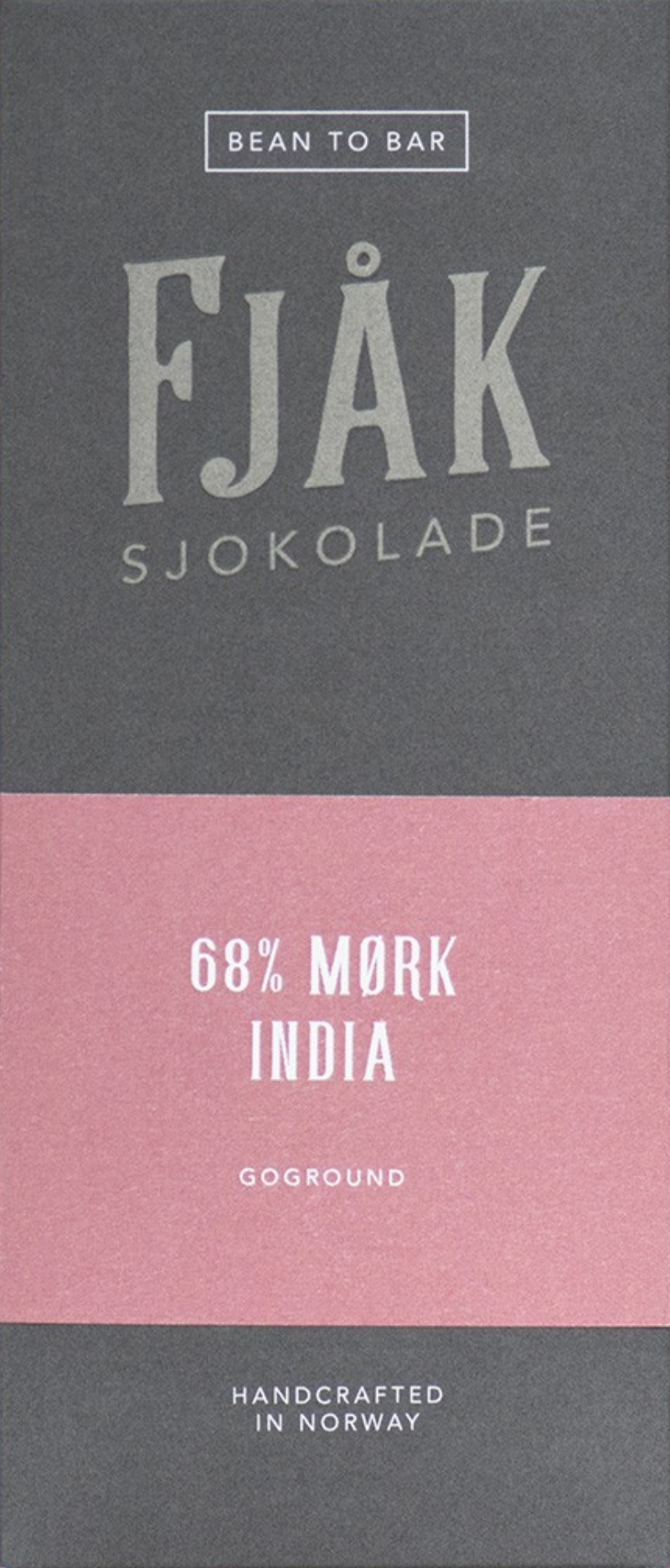 FJÅK Chocolate | Schokolade »Dark India« 68% | 53g MHD 28.2.22