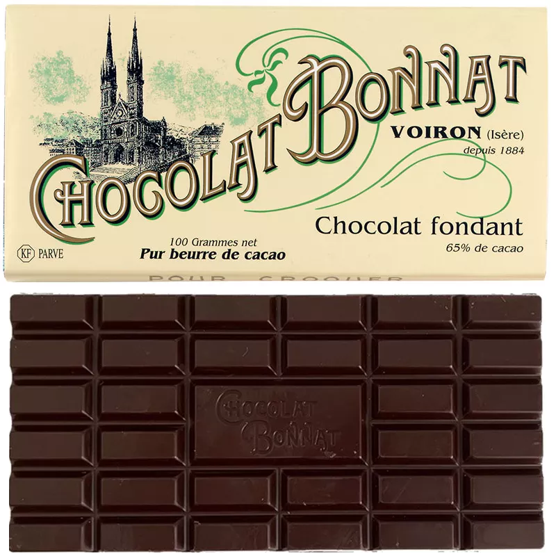 Dunkle EdelSchokolade Fondant von Bonnat