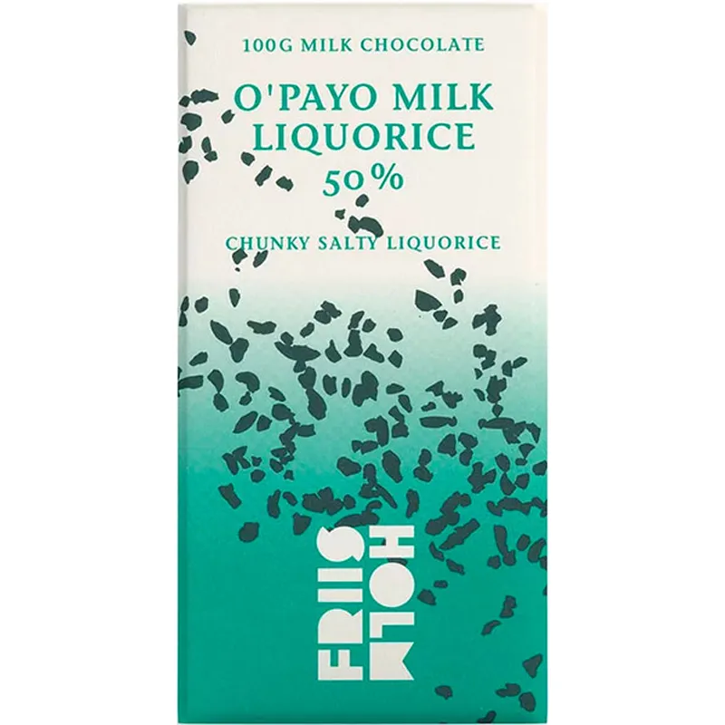 Friis Holm Milchschokolade & Lakritze O'Payo Milk Liquorice