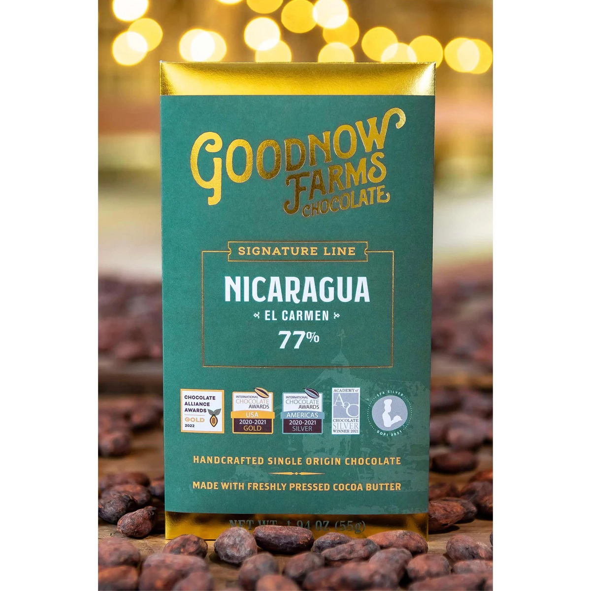 Nicaragua Single-Origin Schokolade 77 % mit Karamellnoten