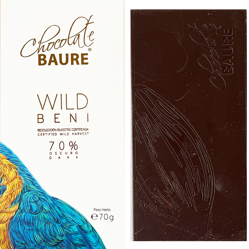 BAURE Chocolate | Dunkle Schokolade »Wild Beni Bolivien« 70% | BIO | 70g Wild Beni Bolivien 70 Schokolade von Chocolate Baure