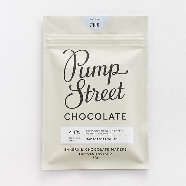 PUMP STREET BAKERY | Weiße Schokolade »Madagascar White« 44% | 70g