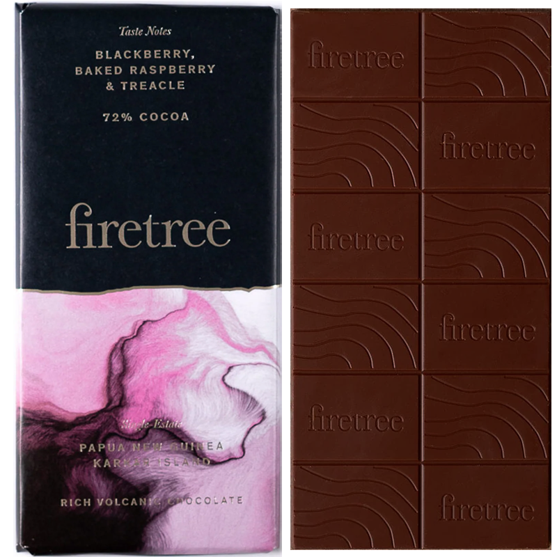 FIRETREE Chocolate | Dunkle Schokolade »Papua New Guinea« 72% | 70g Papua New Guinea Karkar Island Volcanic Schokolade von Firetree
