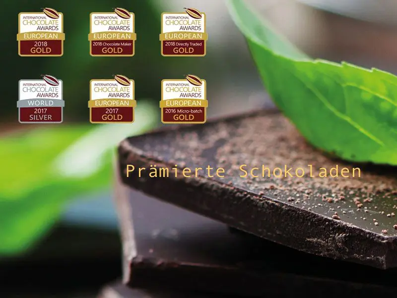 Prämierte Schokoladen iInternational Chocolate Award Beste Schokoladen der Welt prämierte Testsieger