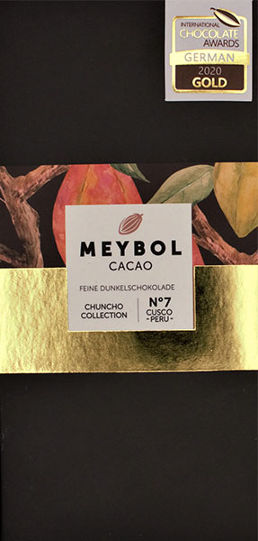 MEYBOL Cacao | Dunkle Schokolade »Chuncho Collection N°7 Cusco Peru« 80% | 70g