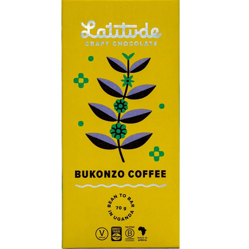 LATITUDE | Dunkle Schokolade »Bukonzo Coffee« 70% | 70g LATITUDE | Dunkle Schokolade »Bukonzo Coffee« 70% | 70g