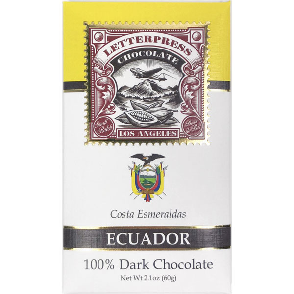 LETTERPRESS Chocolate | Schokolade »Ecuador« 100% | 60g