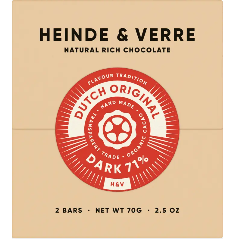 Dark 71% Schokolade von Heinde und Verre