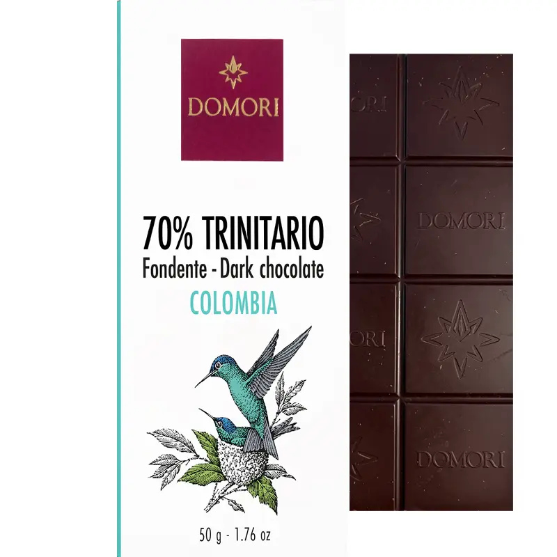 DOMORI | Dunkle Schokolade Trinitario »Colombia« 70% | 50g Trinitario Colombia Fondente Schokolade von Domori Italien