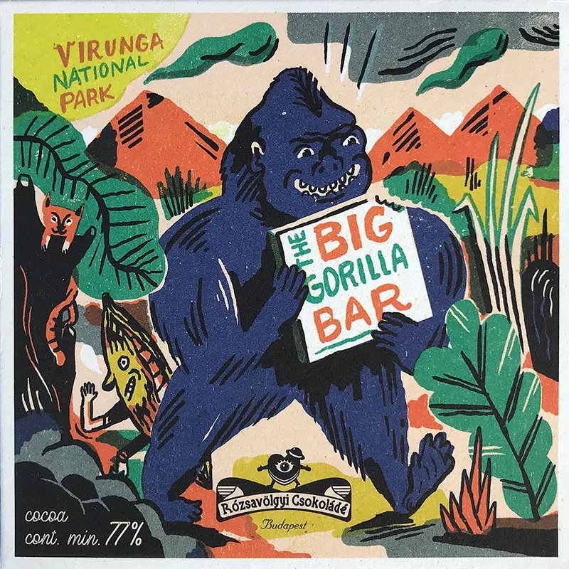 Gorilla Big Bar Schokolade von Rózsavölgyi Schokolade