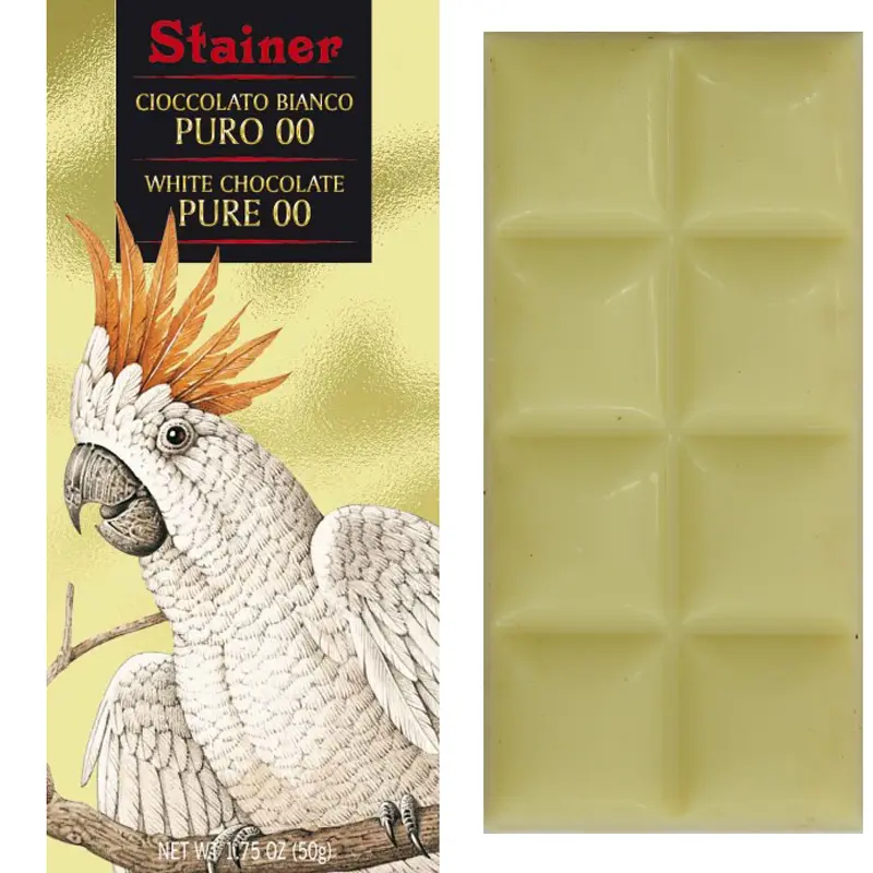 STAINER | Weiße Schokolade »Puro 00« 50g Puro 00 weiße Schokolade von Stainer Italien