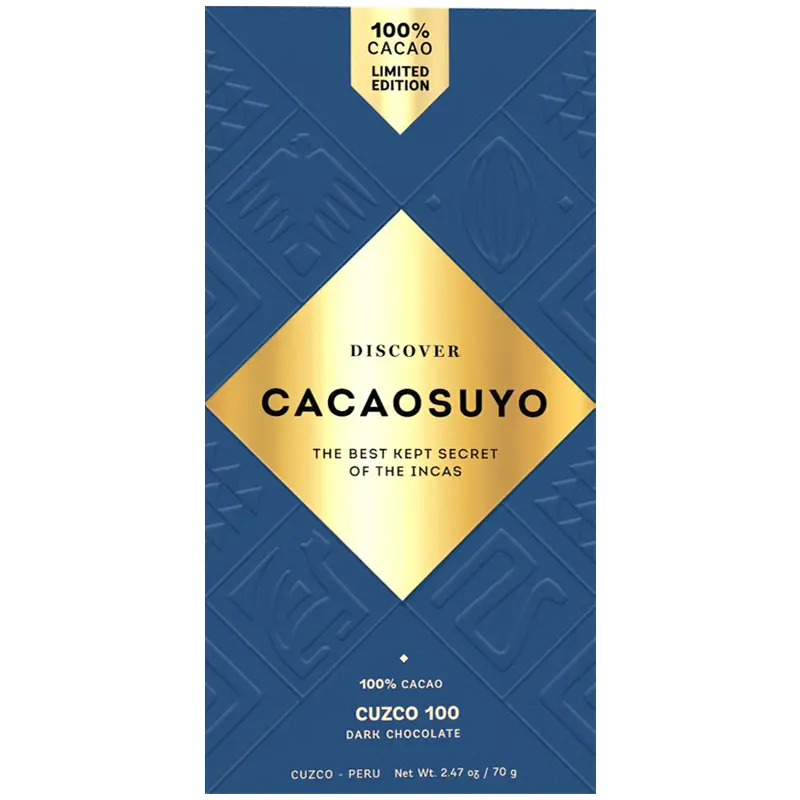 Pure Kakaomasse 100% Cuzco Schokoladen von Cacaosuyo