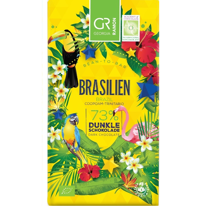 GEORGIA RAMON | Dunkle Schokolade »Brasilien« 73% | BIO | 50g