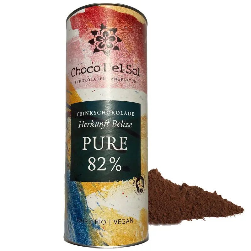 Pure Trinkschokolade Kakaopulver Belize Choco del Sol