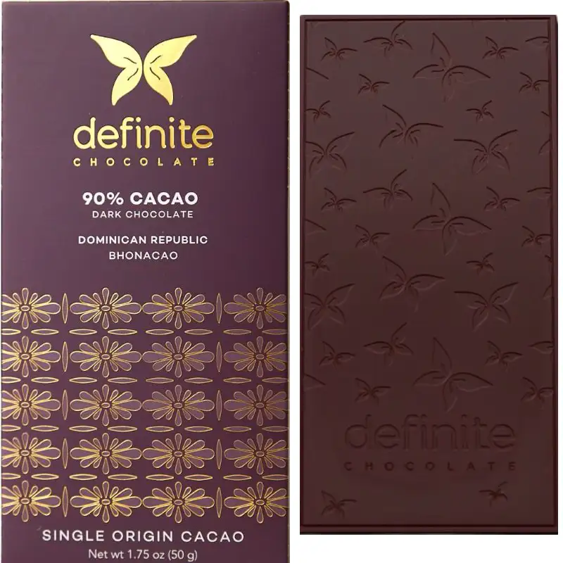 DEFINITE | Dunkle Schokolade »Dominikanische Republik« 90% Prämierte Schokoladen aus der Dominikanischen republik con Definite Chocolate