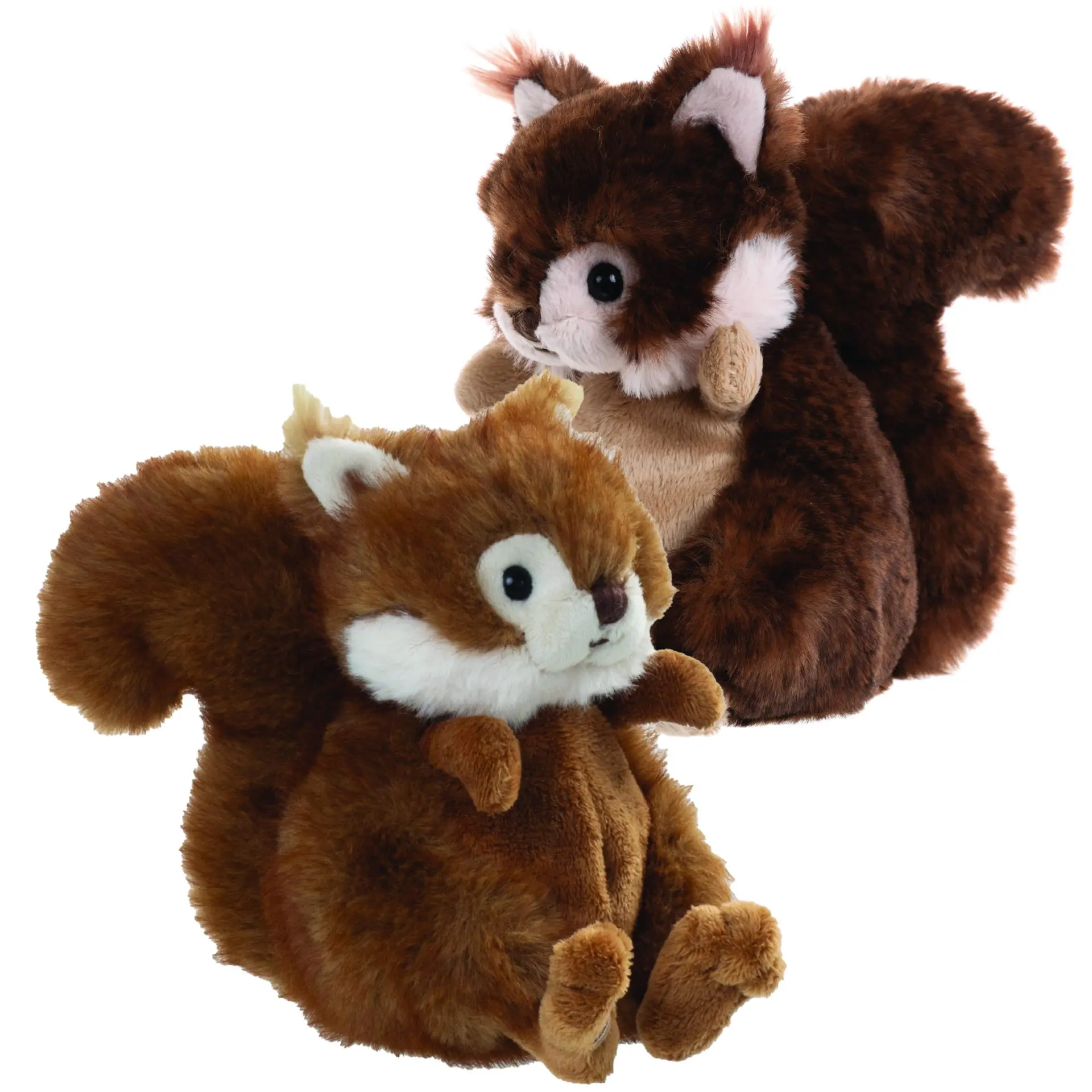 BUKOWSKI Design | Kuscheltiere Eichhörnchen »Brunis & Wiggles« 18 cm (2 Stück) Zwei süße Eichhörnchen 15 cm von Bukowski design Schweden Kindgerecht hellbraun und dunkelbraun