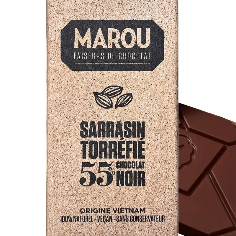 Marou Schokolade Sarrasin Torrefie 55% kakaogehalt