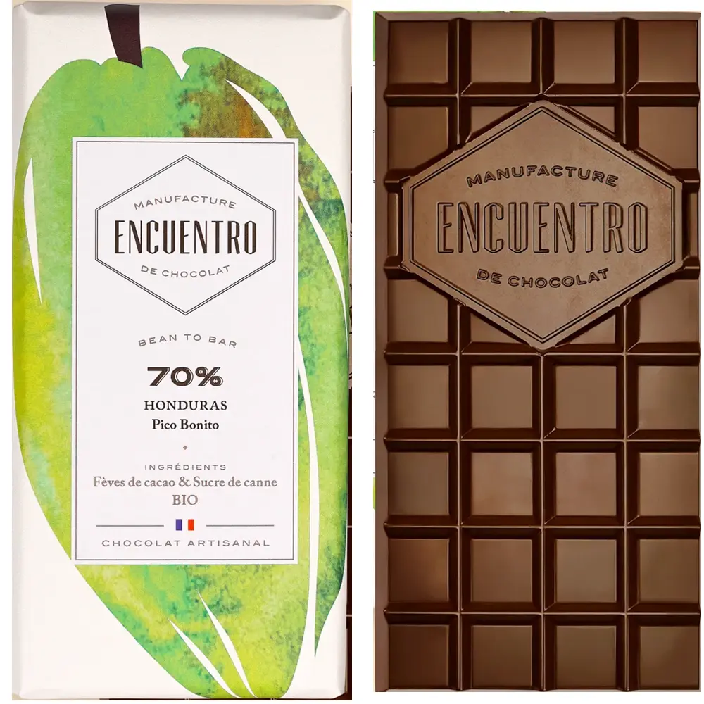 ENCUENTRO | Dunkle Schokolade »Honduras – Pico Bonito« 70% | BIO | 75g Honduras Pico Bonito Schokolade von Encuentro Frankreich