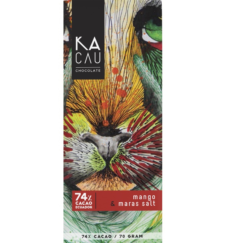 KACAU | Dunkle Schokolade mit »Mango & Salz« 74% | 70g