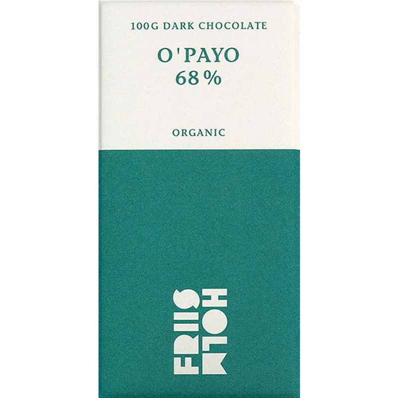 FRIIS-HOLM | Dunkle Schokolade »O'Payo« 68% | BIO | 100g Friis holm Bio-Schokolade O'Payo 68%
