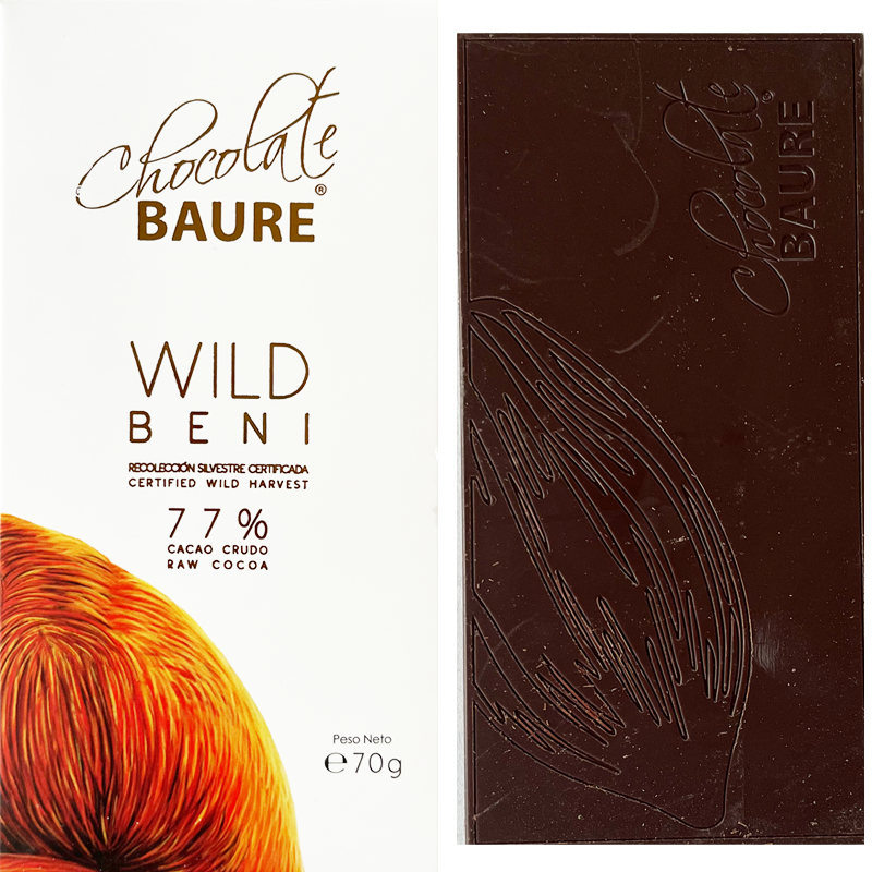 BAURE Chocolate | Dunkle Schokolade »Wild Beni Bolivien RAW« 77% | BIO | 70g Wild Beni Bolivien 77 Schokolade von Chocolate Baure