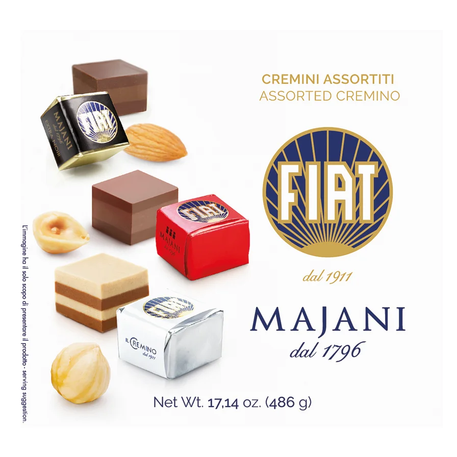 MAJANI | Cremino Mix-Packung mit 48 Stück »FIAT-Cremini-Mix« 486g Majani Cremini-Mix-Packung 486g