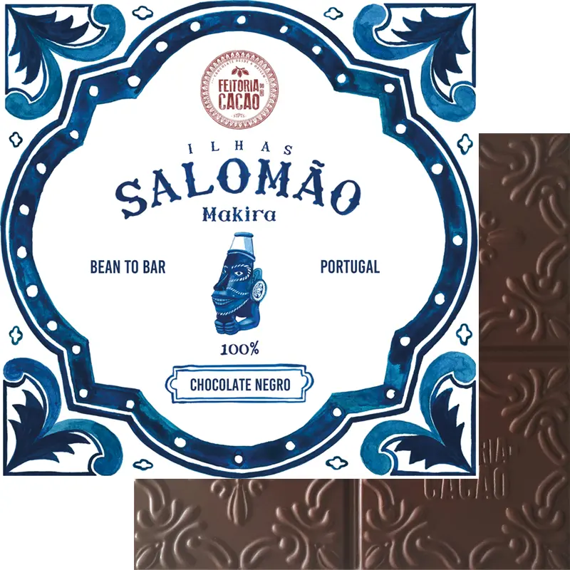 Schokolade Salomao 100 Prozent kakaomasse von Feitoria do Cacao Portugal