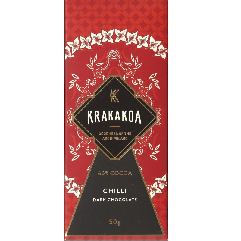 KRAKAKOA | Dunkle Schokolade »Chilli« 60% | 50g