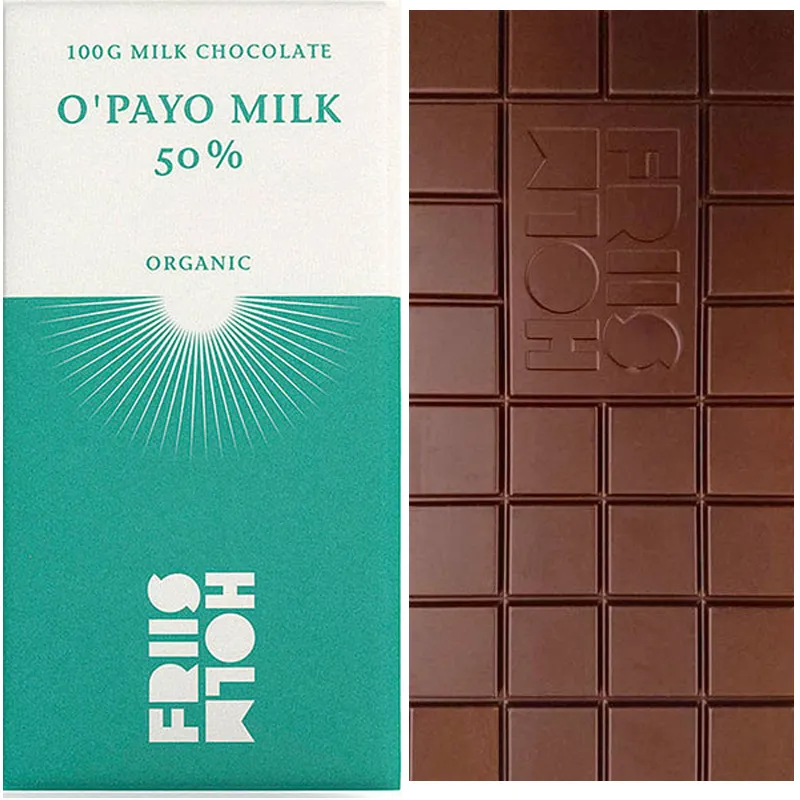 FRIIS-HOLM | Milchschokolade »O' Payo Milk« 50% | BIO | 100g Bio Milchschokolade von Friis Holm Dänemark