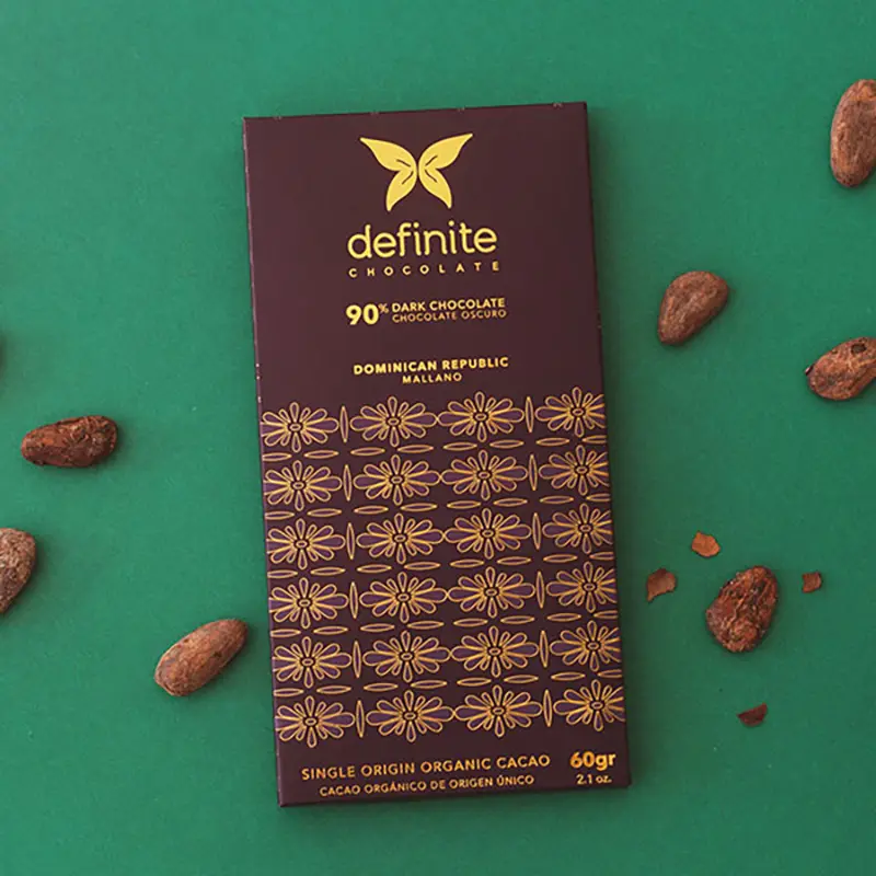 DEFINITE | Dunkle Schokolade »Dominikanische Republik« 90% Kakao Schokolade aus der Dominikanischen Republik