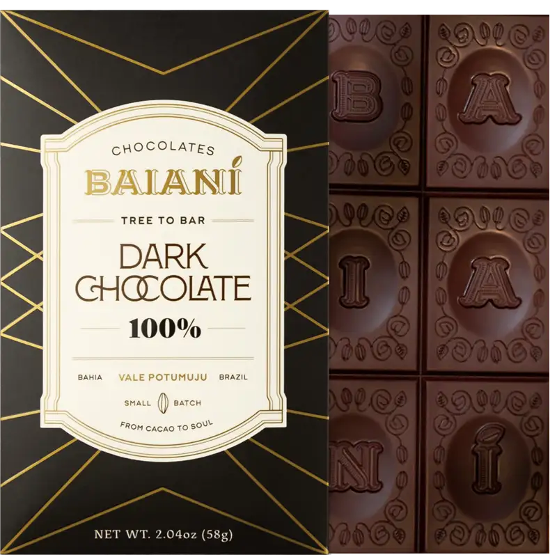 BAIANI Schokoladen | Kakaomasse »Brasilien Reserve« 100% | 58g 100% Kakaomasse von Baiani Schokoladen Brasilien