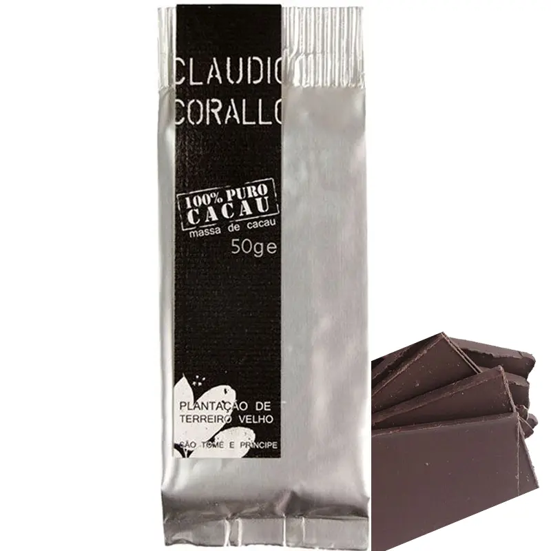 CLAUDIO CORALLO Schokolade | Kakaomasse »PURO« 100% | BIO | 50g 50g Kakaomasse 100 prozent von Claudio Corallo Sao Tome Principe Schokoladen