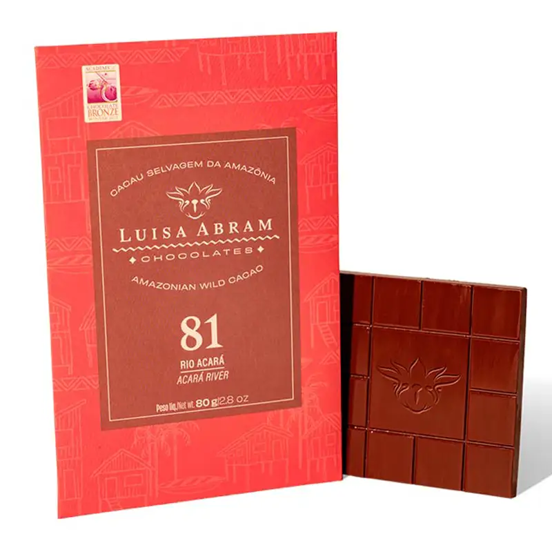 LUISA ABRAM Chocolate | Dunkle Schokolade »Brasilien - Rio Acará« 81% | 80g Brasilianische Schokolade von Luisa Abram