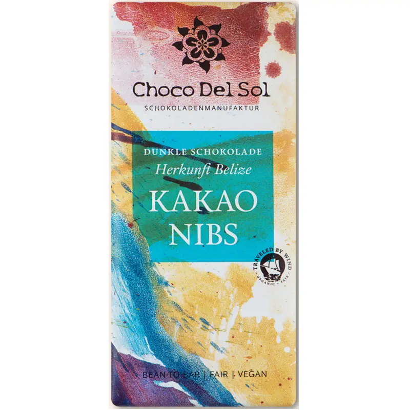 CHOCO DEL SOL | Dunkle Schokolade & Nibs »Trinitario« 75% | BIO | 58g