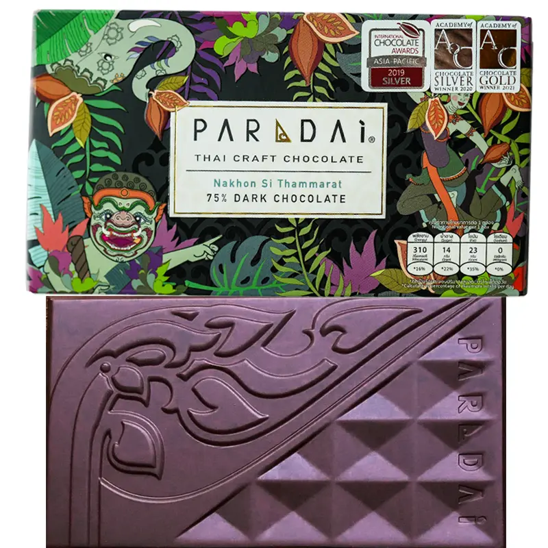 PARADAi | Dunkle Schokolade »Nakhon Si Thammarat Thailand« 75% | 50g