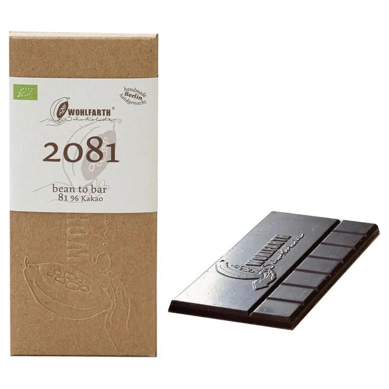 Dunkle Schokolade handgemacht in Berlin 2081 Wohlfahrth