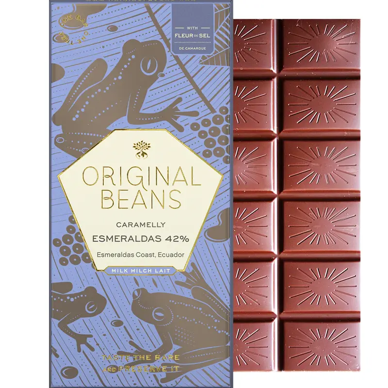 ORIGINAL BEANS | Milchschokolade »Esmeraldas Milk« 42% | BIO | 70g Esmeraldas Milchschokolade von original Beans