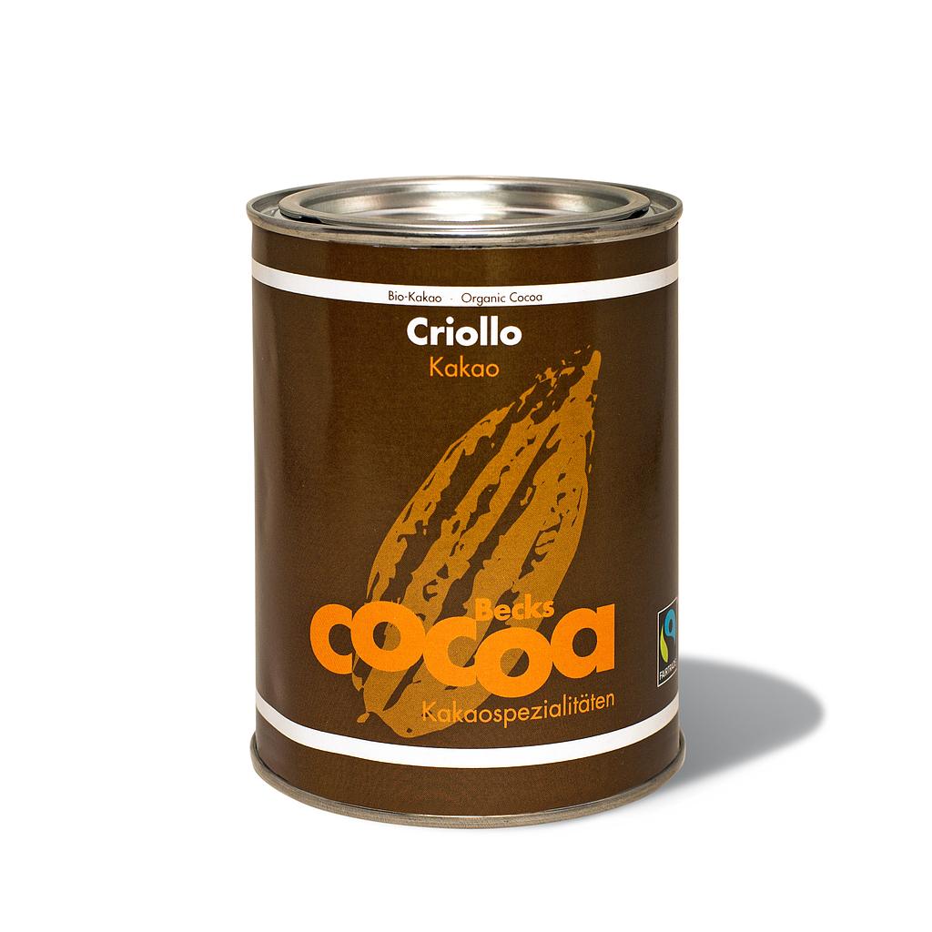 BECKS Cocoa | Trinkschokolade »100% Criollo« ohne Zucker - 250g | BIO