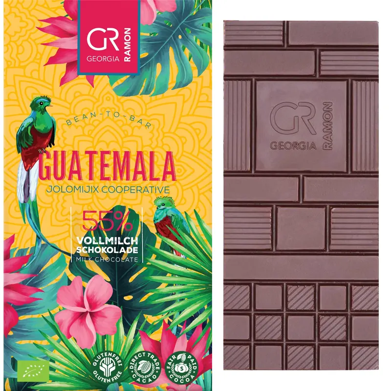 GEORGIA RAMON | Milchschokolade »Guatemala« 55% | BIO | 50g Vollmilchschokolade Guatamala mit 55% kakao von Georgia Ramon