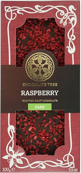 Dunkle Schokolade mit Himbeeren von Chocolate Tree - Raspberry