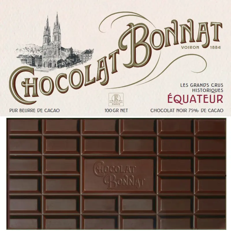 Bonnat Schokolade Equateur Equateur - Bonnat Schokolade aus Ecuador, hergestellt in Frankreich