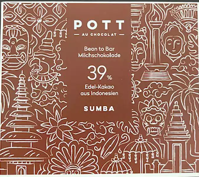 Milchschokolade Sumba von Pott au Chocolate