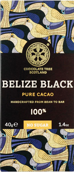 CHOCOLATE TREE Schokoladen | »Belize Black« Kakaomasse 100% Dunkle Schokolade mit 100% kakao von Chocolate Tree