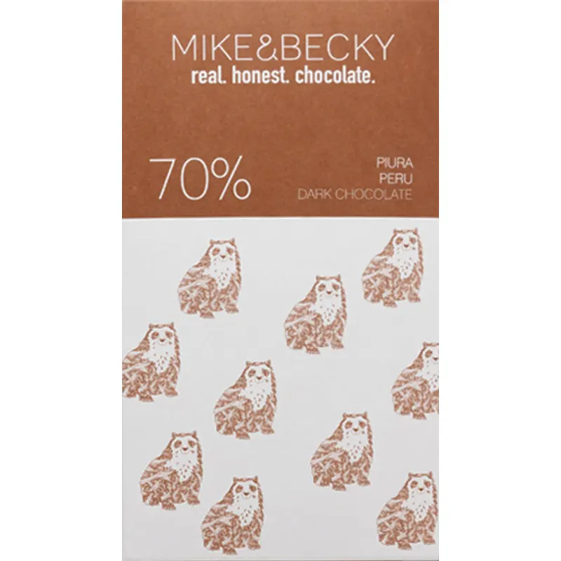 Brüsseler Schokolade mit 70% Kakao von Mike & Becky