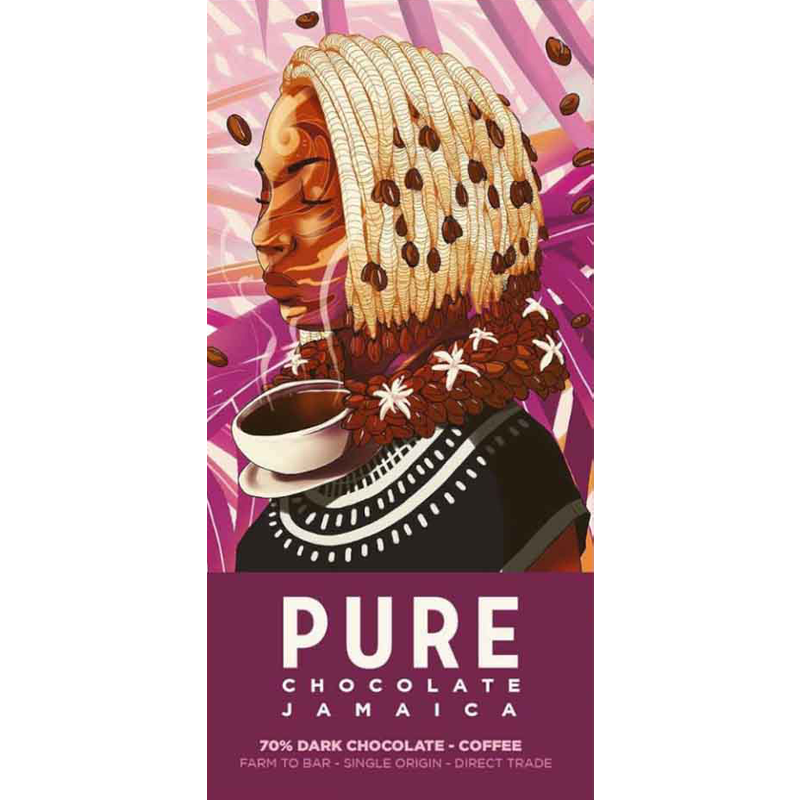 Dunkle Schokolade mit Kaffee von Pure